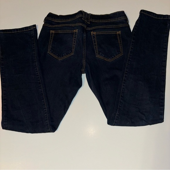 Xhilaration Jeans Juniors Size 9 Dark Wash Blue Skinny Mid Rise - Picture 4 of 7